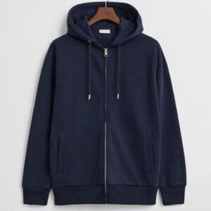 Tonal Shield Zip Hoodie
